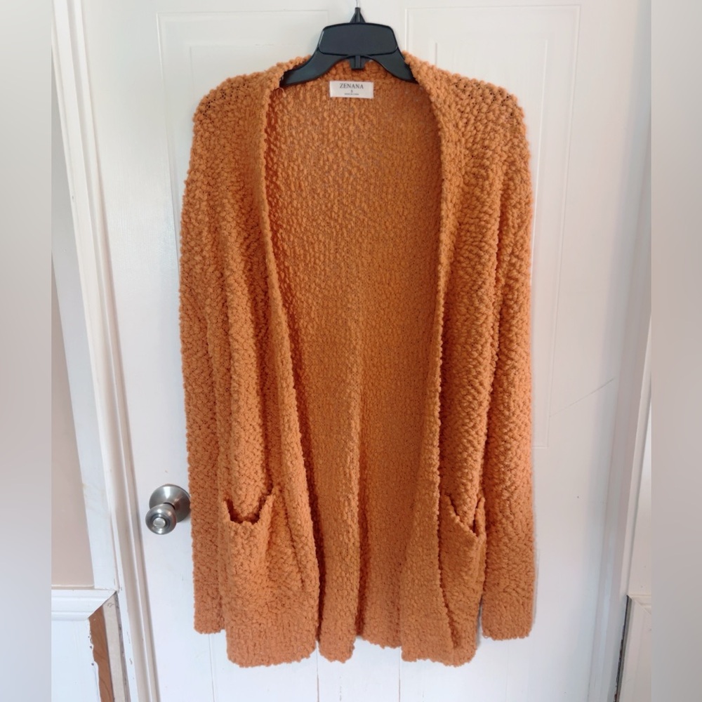 Long mustard cardigan